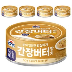 사조 간장버터참치 안심따개, 100g, 5개
