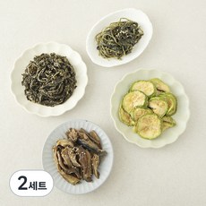 집반찬연구소 건나물 반찬 4종 건호박볶음 + 건피마자볶음 + 건취나물볶음 + 건가지볶음, 260g, 2세트