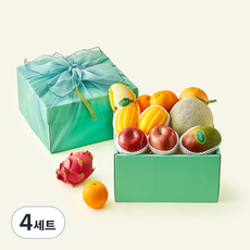 온브릭스 과일 8종 선물세트 사파이어 1호 5.09kg 고급보자기 포함, 4세트