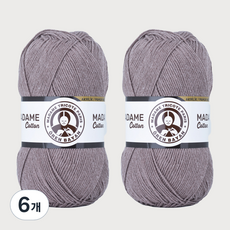DIKTAS Madame Cotton棉質混紡毛線 2入, 57.鴿灰色, 6個