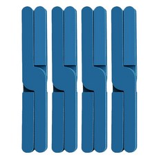 小麥購物 折疊隔熱墊 G739 4個, 藍色, 1組