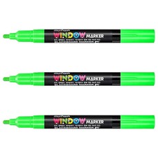 문화연필 윈도우마카 연두, 3개, 1색