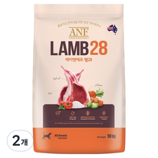 ANF 전연령 강아지 램28 건식사료, 양, 10kg, 2개