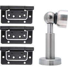 門擋合頁套組高端型簡易合頁黑色, 1包