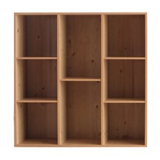 EASYHOME 加厚八隔直橫兩用收納櫃, 89.1 x 29.5 x 89.8cm, 北歐原木色