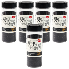햇님마을 햇빛에 검게 그을린 검정깨, 105g, 5개