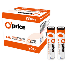O'price 鹼性AAA電池, 1個, 20入