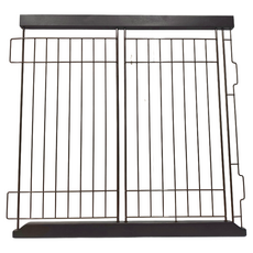 Richell 利其爾 寵物木製伸縮圍欄 全齡犬適用 橡膠/鋼/聚丙烯(PP)材質, 深棕, 1個