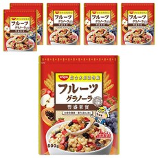 NISSIN 日清 豐盛果實綜合水果穀物脆 500g - 含膳食纖維、維生素B1及C，促進腸胃蠕動, 6包