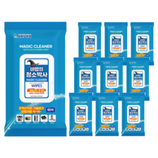 魔法清潔博士 多用途清潔濕巾 60片, 10個