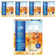 3點1刻 微米冷萃咖啡 中烘焙, 咖啡粉 30包 + 隨手瓶 320ml, 5盒