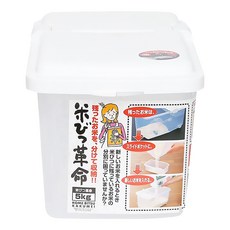 inomata 分隔儲米箱 6kg 底部滑輪設計, 透明色 + 白色, 1個