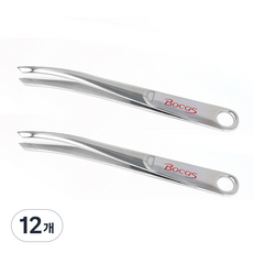 보카스 3 Way 멀티 족집게 TW-100, 실버, 12개