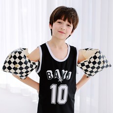 BAYB 체커보드 암링 팔튜브 2p, 블랙, 1개