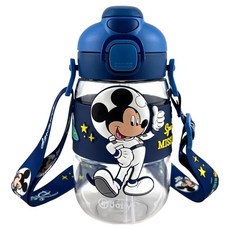 英國 Jolly 迪士尼系列 斜槓水瓶, 530ml, 青綠黃粉藍, 一壺兩用（吸管/直飲）, 安全防漏, 經久耐用, 不含雙酚A, 米奇, 1個
