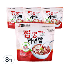 두리두리 짬뽕 라면밥, 123g, 8개