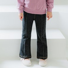 Lala Amang 女童款經典縫線設計喇叭褲