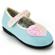 빔보빔바 여아용 하트 글리터 메리제인 슈즈