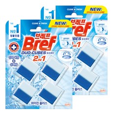 Bref 妙力 投入式馬桶清潔錠4顆入 除菌清新, 200g, 2個