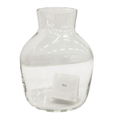 TAIWANGLASS 台灣玻璃 玻璃花瓶 1750ml, 圓形 透明色