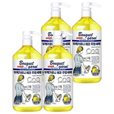 부케가르니 에코 주방세제 레몬향, 1L, 4개