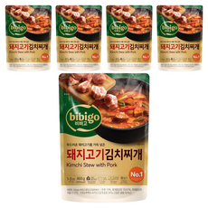 비비고 돼지고기김치찌개, 460g, 5개