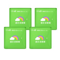 icon 愛康 涼感衛生棉 護墊型 15.5cm 20片, 日本進口棉柔表層, 高效抑菌, 4包