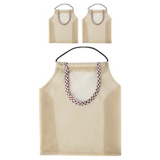 DAILYSHARE 多用途蔬菜水果收納網袋, 米色, 3個