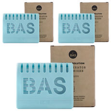 BAS 바스 냉장고 탈취제 본품, 20g, 3개