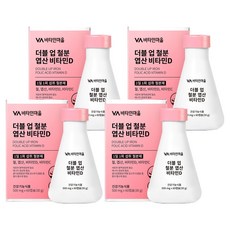 비타민마을 더블 업 철분 엽산 비타민D 30g, 60정, 4개