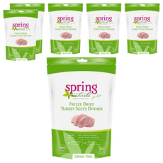 spring 曙光 全齡犬 無穀凍乾生食餐，火雞肉餅，無麩質, 71g, 6包