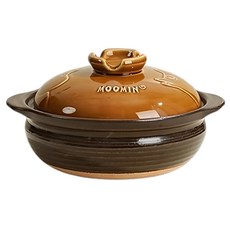 ONE TWO POT 萬土燒 嚕嚕米 MOOMIN 日式燉煮多功能湯鍋 古銅 2L, 22cm, 1個