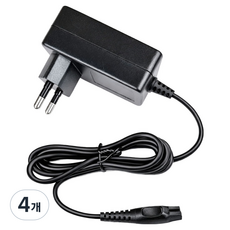 필립스 전기 면도기 어댑터 케이블, 혼합색상, 4개