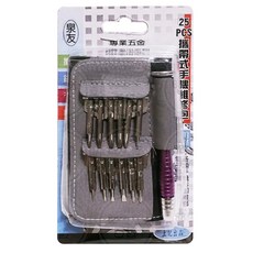 泉友 25PCS攜帶式手機維修Set, 1組
