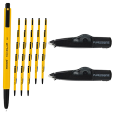 monAmi 153 Clip 原子筆 12p 1.0mm + 東亞PMS Plus 修正帶 WH-635, 原子筆(黑色), 修正帶(隨機出貨), 2套