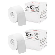 님봇 라벨프린터 전용 B시리즈 라벨지 50 x 30 mm, 230개, 2개