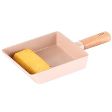 nEOFLam Fika Object IH感應玉子燒鍋 蜜桃粉, 15cm, 1個