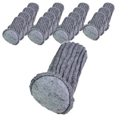 針織椅子腳套 點膠 淺灰 加厚, 3 x 8 x 3.5cm, 16支