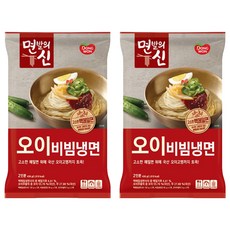 MyeonbaluiSin 韓式小黃瓜冷拌麵調理包, 436g, 2包