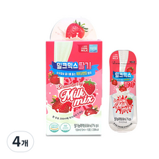 Milk Mix 兒童維生素 D 草莓味 10p, 4盒, 100ml