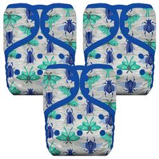 THIRSTIES 成長型 口袋式布尿布 有機棉 壓扣, Arthropoda, 3件