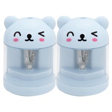 미소로 10000 애니멀 전동 연필깎이 2359, 블루, 2개