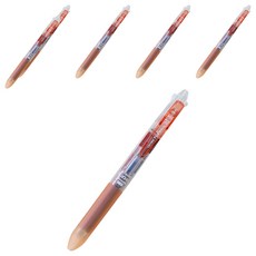 CROWN 前端可擦3色原子筆 0.48mm, 6個, 橘色