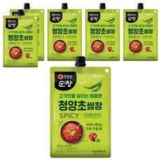 청정원순창 청양초쌈장, 190g, 6개