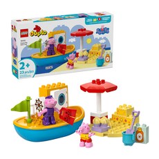 LEGO 樂高得寶系列 佩佩豬的乘船之旅 Peppa Pig Boat Trip 適合2歲以上兒童, 1盒