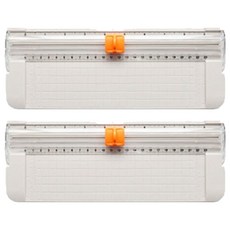 센스라이프 사무용 소형 종이재단기, 아이보리, 2개