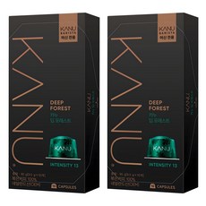 KANU Deep Forest咖啡膠囊 適用Barista咖啡機, 9.5g, 10顆, 2盒