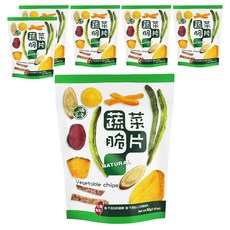 口福不淺 台灣蔬菜脆片 嚴選台灣當季蔬菜製成 不添加防腐劑 不添加人工色素, 40g, 6包
