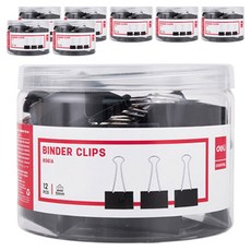델리 메탈 더블클립 E8561A 블랙 1호 51mm 12p, 12개, 8개