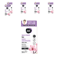 바디네이처 스위트 아몬드 왁스스트립 페이스용, 6개